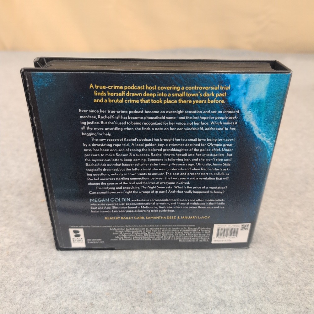 The Night Swim by Megan Goldin‎ Unabridged Audiobook 9 CD Set Thriller - Picture 2 of 2